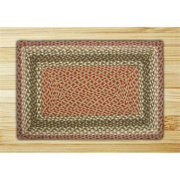 Capitol Earth Rugs Olive-Burgundy-Gray Rectangle Rug 28-024